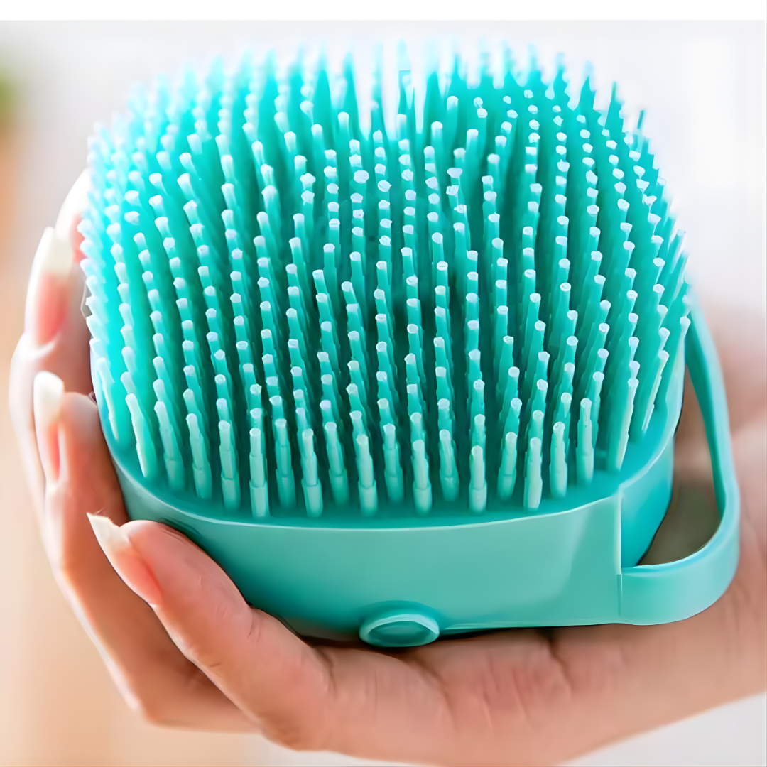 2 in 1 Silicone Bath Body Brush with Soap Dispenser - Image 2