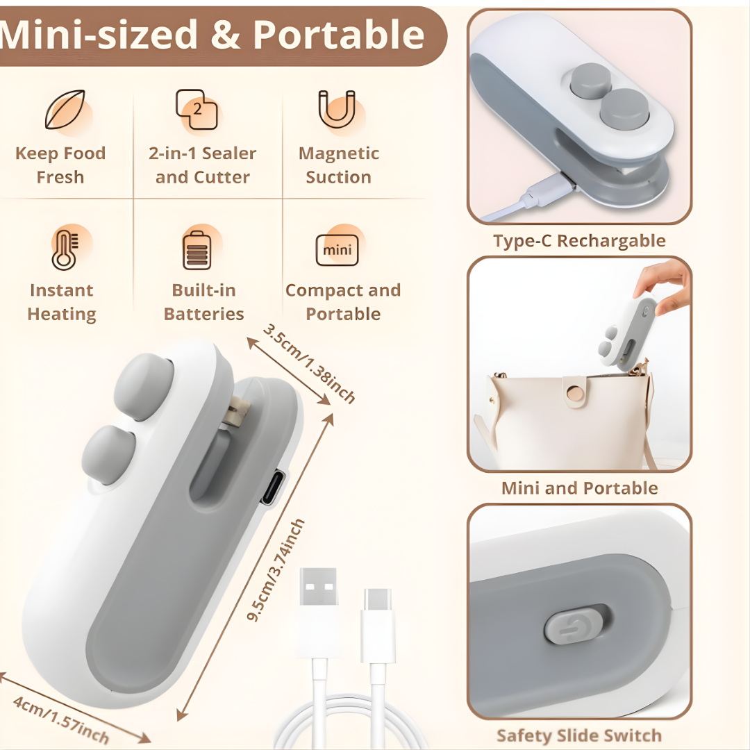 Wireless mini sealer-Mini sealing machine - Image 2