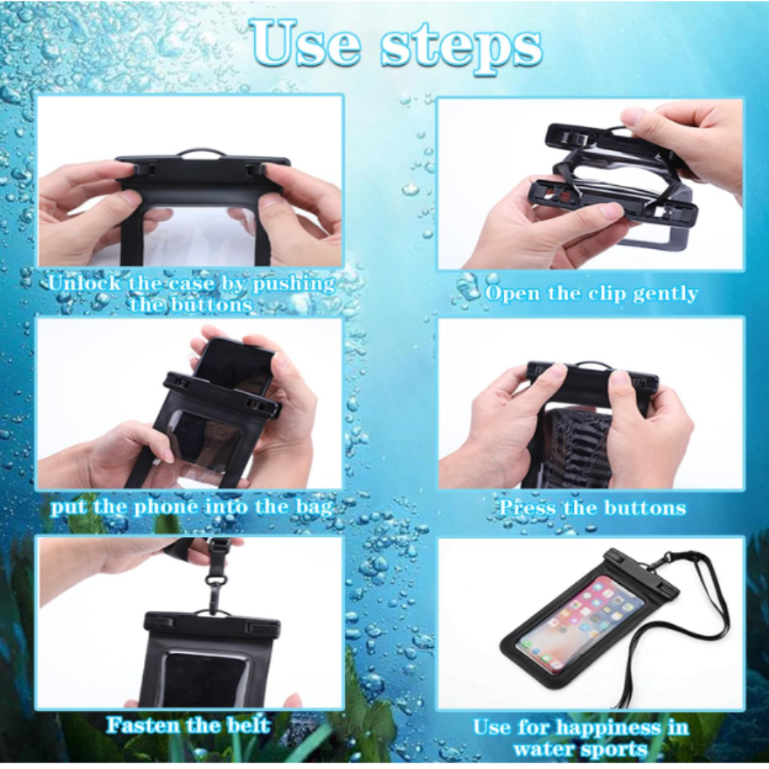 Universal Waterproof Mobile Pouch Case for All iOS & Android Phones - Image 7