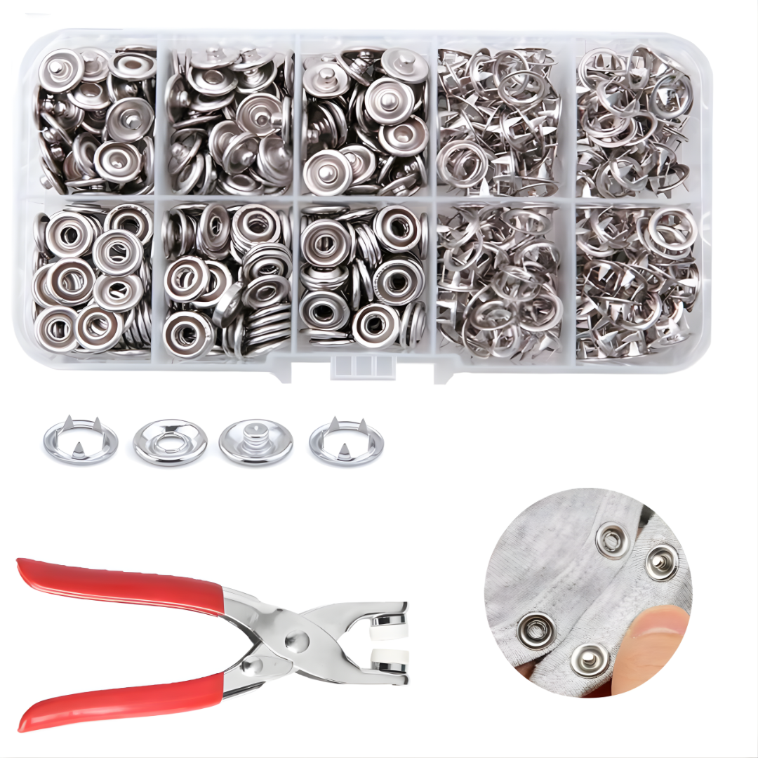 Metal Snap Button Press Plier Kit with 50 Pcs Snap Buttons - Image 5