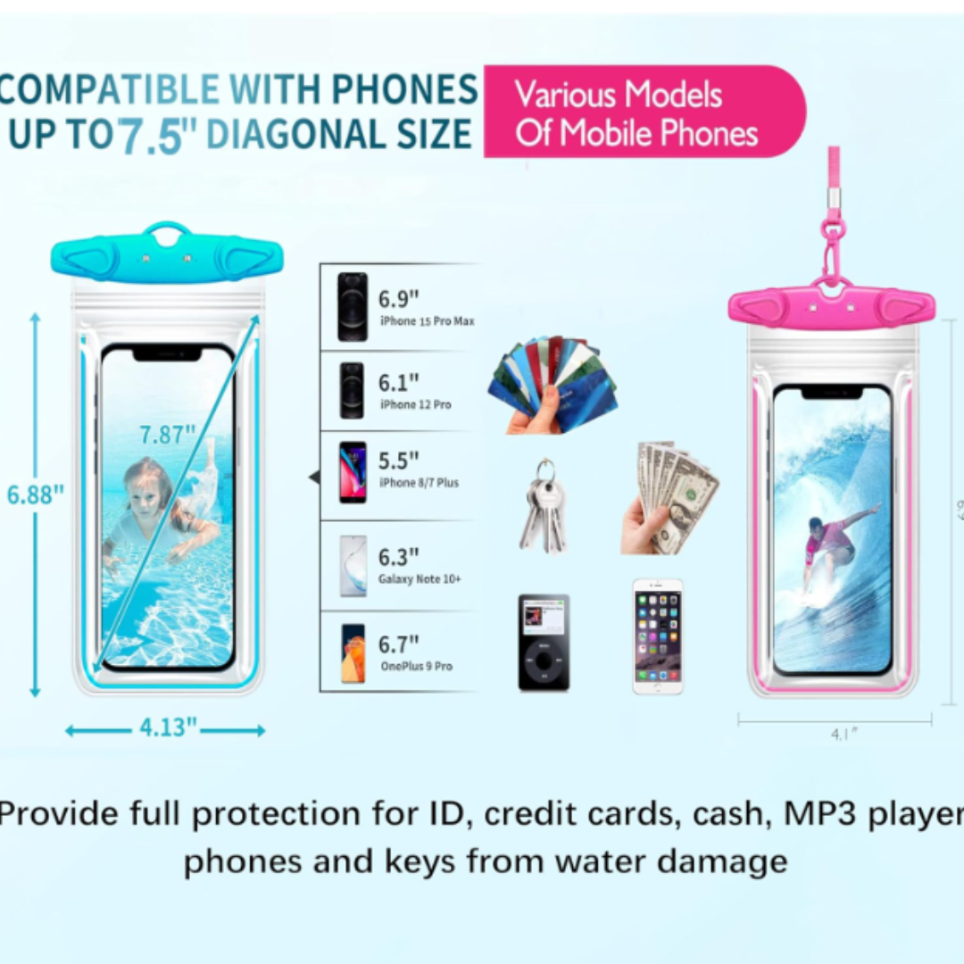 Universal Waterproof Mobile Pouch Case for All iOS & Android Phones - Image 4