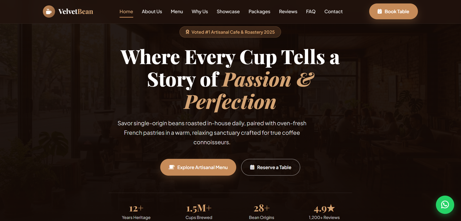 Café & Restaurant Website